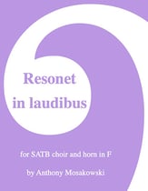 Resonet in laudibus SATB choral sheet music cover